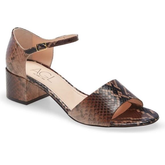 Snake Embossed Block Heel Sandal
AGL - Picture 3 of 10
